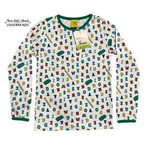 NEW DUNS Sweden Sz 110 (5Y) or 128 (8Y) Organic Back To School Shirt